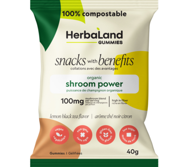 Herbaland Snacks with Benefits Shroom Power Gummies - 40g For Cheap