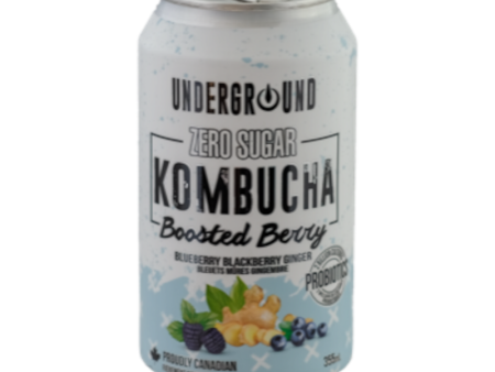 UnderGround Boosted Berry Zero Sugar Kombucha - 355ml Supply