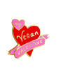 Pretty Candy Pin Co My Vegan Valentine Enamel Pin For Sale