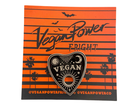 Vegan Power Co Vegan Ouija Planchette Enamel Pin Online Hot Sale