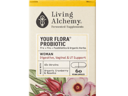 Living Alchemy Your Flora Woman Balance & UTI Plus Cranberry & Roselle - 60 caps Supply