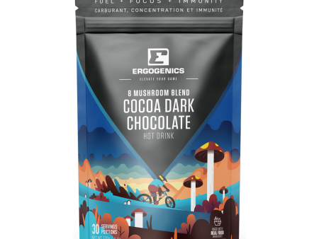 Ergogenics 8 Mushroom Blend Cocoa Dark Chocolate - 120g Online now