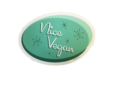 Vegan Power Co  Nice Vegan  Sticker Sale