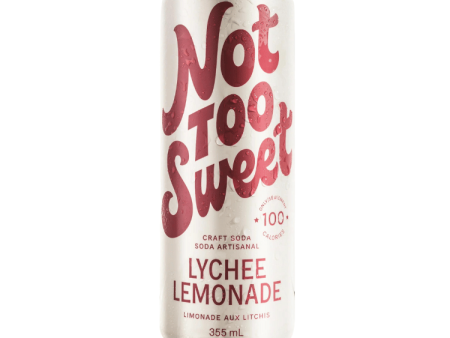 Not Too Sweet Craft Soda Lychee Lemonade - 355ml For Discount