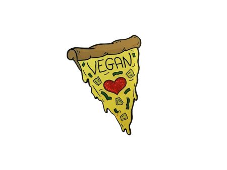 Vegan Power Co  Heart Pizza  Enamel Pin Online now