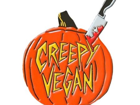 Vegan Power Co  Creepy Vegan  Enamel Pin Fashion