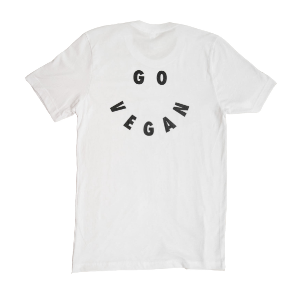 Veganized World   Go Vegan  White Unisex T-Shirt Online Hot Sale