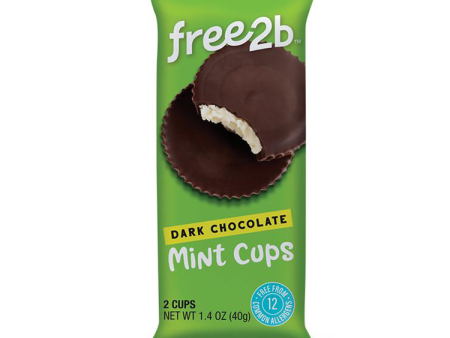 Free2B Mint Dark Chocolate Cups - 40g Discount