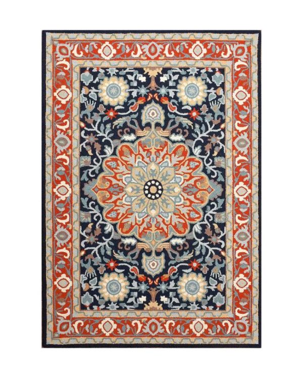 Hand Tufted Orange Traditional Wool Carpet Online Hot Sale