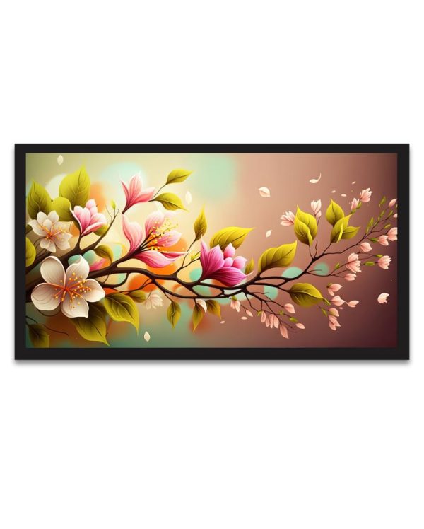 Floral Spring Background Floating Frame Canvas Wall Painting Sale