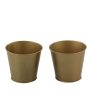 Multipurpose Metal Pots | Set of 2 | 4 Inches | 450 ml Hot on Sale