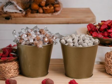 Multipurpose Metal Pots | Set of 2 | 4 Inches | 450 ml Hot on Sale