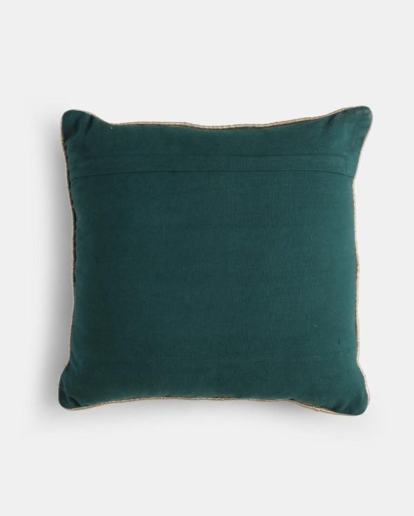 Teal Green Beaded Cushion Cover | 16 x 16 inches For Cheap