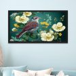 Bird on Floral Branch Canvas Wall Painting Sale