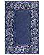 Abstract Blue White Hand Tufted Wool Carpet Supply