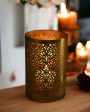 Jaali Pillar Glass Candle Holder | 6 Inches Cheap