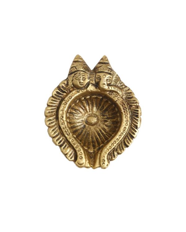 Lakshmi Ganesha Brass Diya Fashion