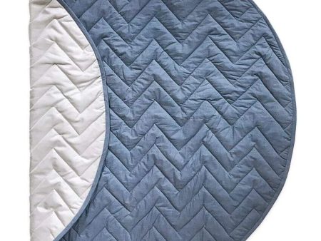 Blue Color Indoor & Outdoor Cotton Quilted Playmat For Sale