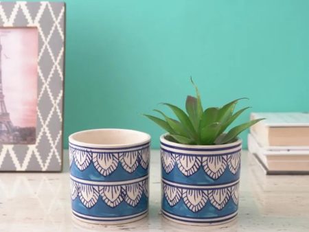 Worli Art Ceramic Planter | Set of 2 Discount