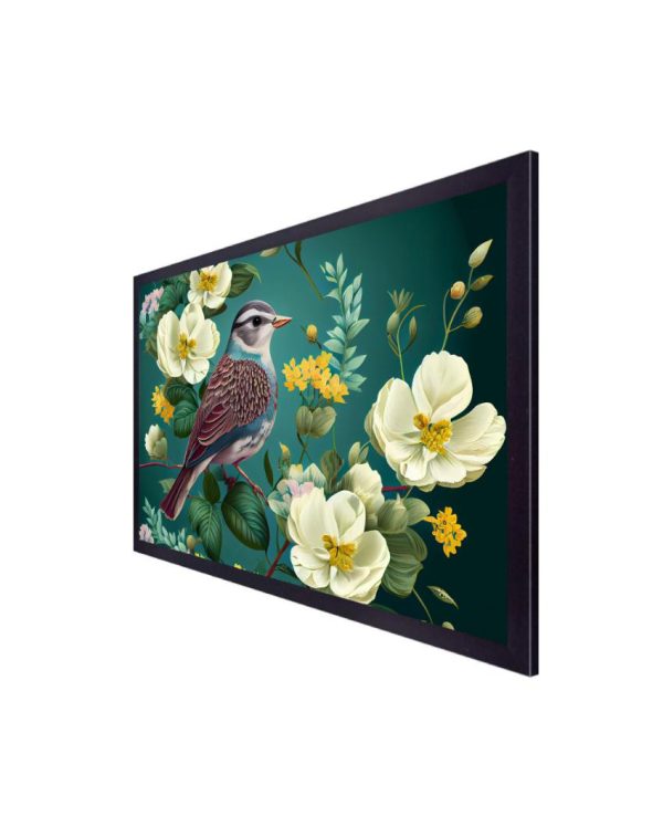 Bird on Floral Branch Canvas Wall Painting Sale