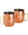 Premium Copper Mugs | Set Of 2 | 500 ml | 4 x 4 inches Online