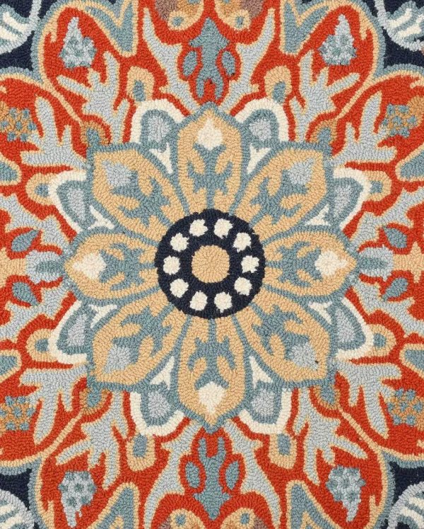 Hand Tufted Orange Traditional Wool Carpet Online Hot Sale