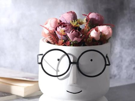 Mr.Spectacles Ceramic Planter | 6 x 6 inches Online now