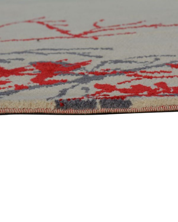 Abstract Dynamic Red Polyester Carpet Online Hot Sale