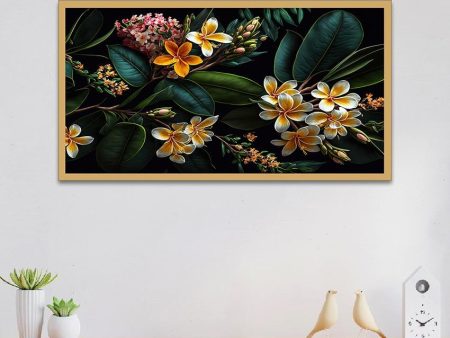 Tropical Floral Frame Canvas Wall Painting Fashion