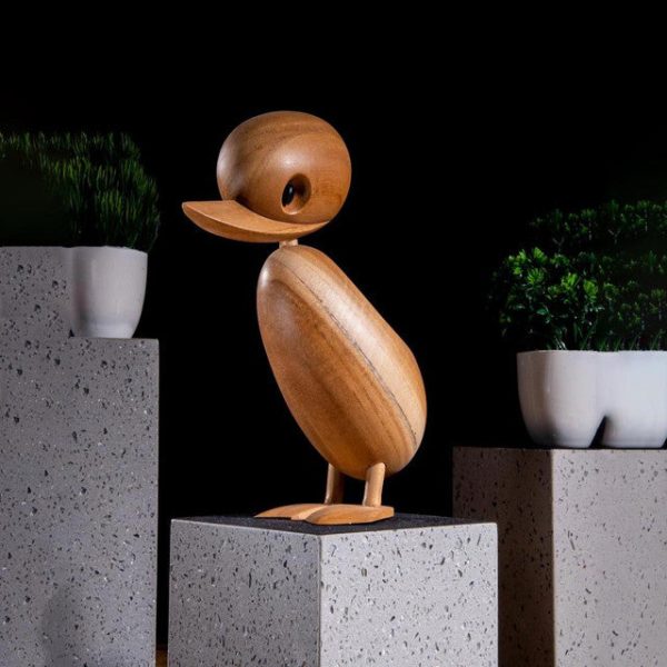 Mama Duck Wooden Miniature Figurine | 6 x 4 x 7 inches Online