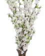 Artificial Cherry Blossoms Plastic Flower Sticks |  Set Of 6| 3.8 feet Hot on Sale