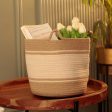 Thin Stripe Planter Basket Discount