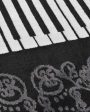 Abstract Black Piano Polyester Carpet Hot on Sale