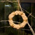 Ivory Pompom Wreath with Bells Supply