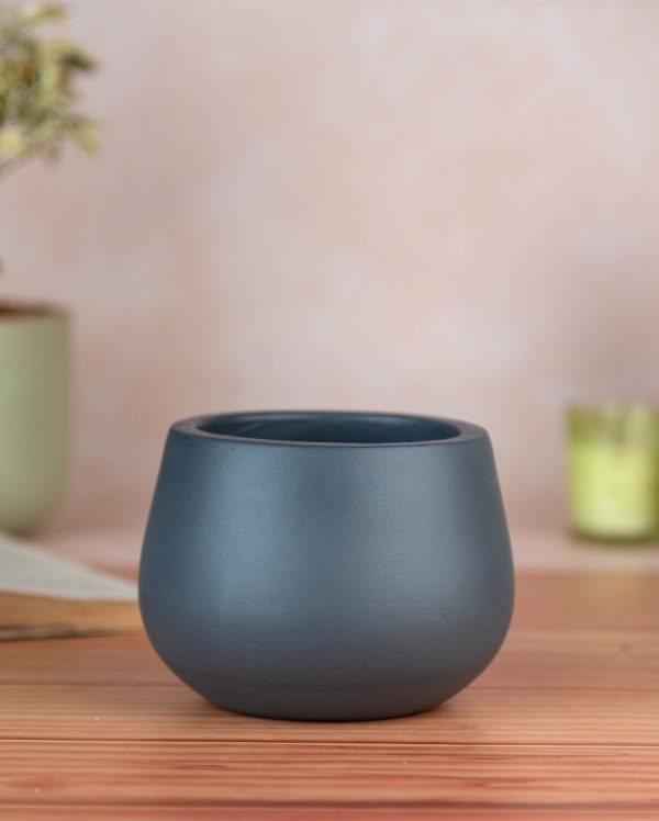 Minimal Grey Terracotta Planter For Discount