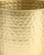 Gold Finish Planter Bucket | Plant Not Included For Sale