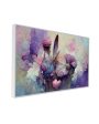 3D Purple Flower Art Canvas Wall Painting Sale