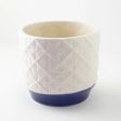 White Marble Textured Ceramic Planter Sale