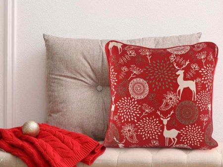 Ageless Design Cotton Cushion Cover | 18 x 18 Inches Hot on Sale