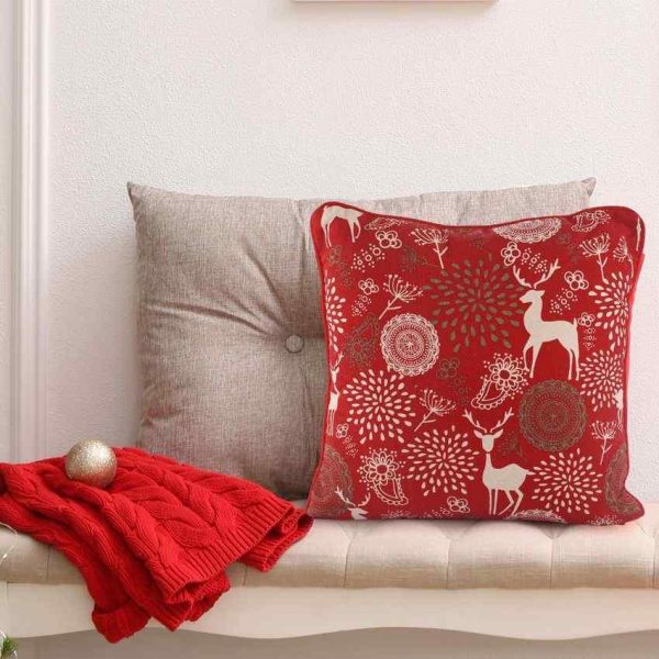 Ageless Design Cotton Cushion Cover | 18 x 18 Inches Hot on Sale