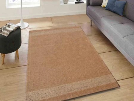 Stripe Brown Hand Tufted Wool Carpet Online now