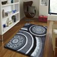 Abstract Beautiful Black Polyester Carpet For Sale