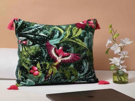 Au-Dela Velvet Cotton Cushion Cover | 16 x 16 inches For Sale