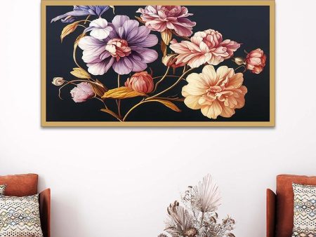 Beautiful Floral Canvas Wall Painting For Sale