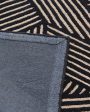 Geometric Black Hand Tufted Wool Carpet Hot on Sale