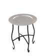 Nickel Finish Purva Knock Down Table | 16 x 16 inches Online Hot Sale