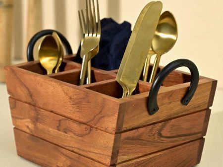 Boat Wooden Cutlery With Horseshoe Handle | 11 x 6.5 x 6.5 inches Hot on Sale