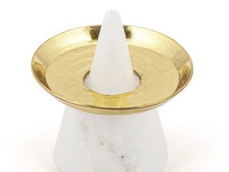 Pyramid Marble Incense Stick Holder | White For Cheap