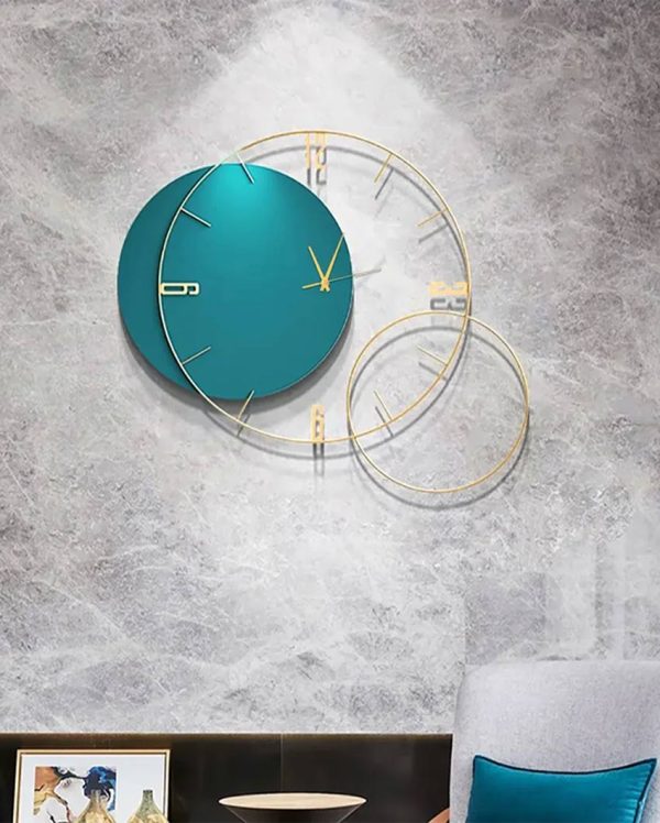 Creative Blue Metal Wall Clock | 27 x 2 x 24 inches Online