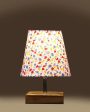 Blooming Cotton Square Natural Wood Base Table Lamp | 6 x 8 inches Online